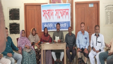 পাঁচবিবিতে  ইউপি চেয়ারম্যান মিল্টনের সংবাদ সম্মেলন